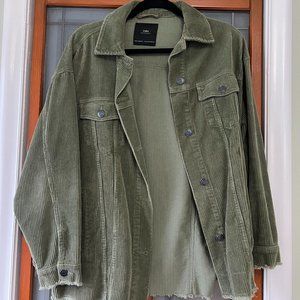 Zara Green Corduroy Jacket. Size M.